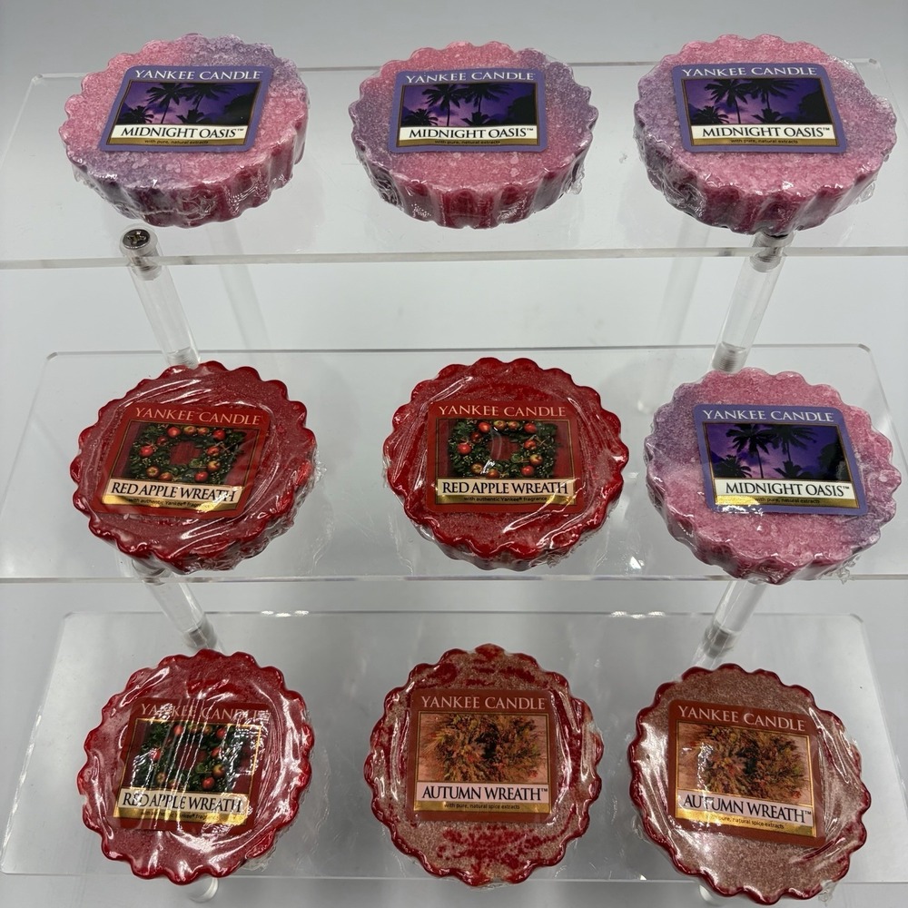 Yankee Candle Retired Wax‎ Tart Melts Mixed Lot Lot Of 9 New Rare Apple Oasis…